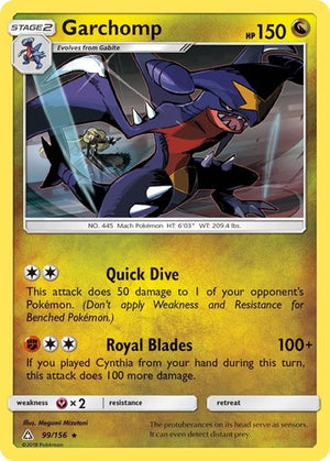 Pokemon TCG - SM - Ultra Prism - Garchomp - 99/156
