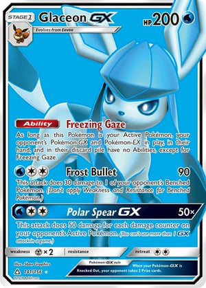Pokemon TCG - SM - Ultra Prism - Glaceon GX - 141/156 - Holofoil