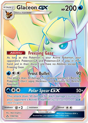 Pokemon TCG - SM - Ultra Prism - Glaceon GX - 159/156 - Holofoil