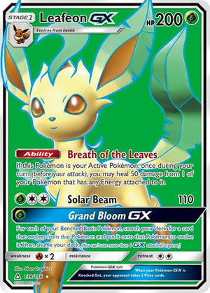 Pokemon TCG - SM - Ultra Prism - Leafeon GX - 139/156 - Holofoil