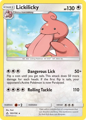 Pokemon TCG - SM - Ultra Prism - Lickilicky - 103/156 - Reverse Holofoil