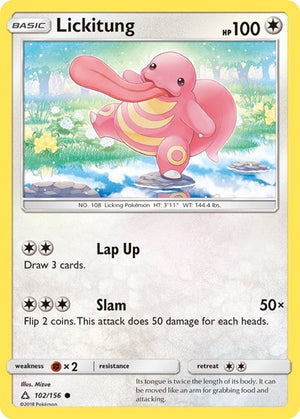 Pokemon TCG - SM - Ultra Prism - Lickitung - 102/156