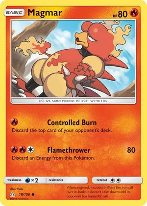 Pokemon TCG - SM - Ultra Prism - Magmar - 18/156 - Reverse Holofoil