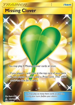 Pokemon TCG - SM - Ultra Prism - Missing Clover - 168/156 - Holofoil
