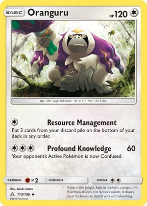 Pokemon TCG - SM - Ultra Prism - Oranguru - 114/156