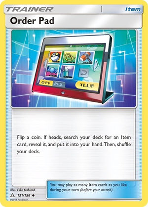 Pokemon TCG - SM - Ultra Prism - Order Pad - 131/156