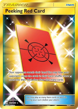 Pokemon TCG - SM - Ultra Prism - Peeking Red Card - 169/156 - Holofoil