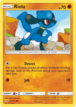 Pokemon TCG - SM - Ultra Prism - Riolu - 66/156
