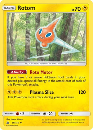 Pokemon TCG - SM - Ultra Prism - Rotom - 50/156 - Reverse Holofoil