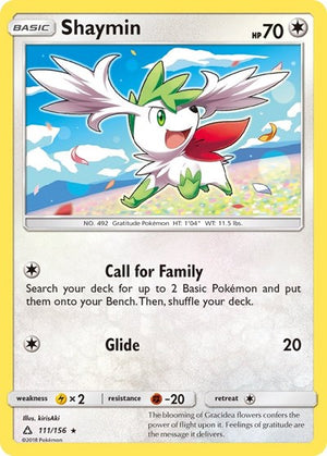 Pokemon TCG - SM - Ultra Prism - Shaymin - 111/156