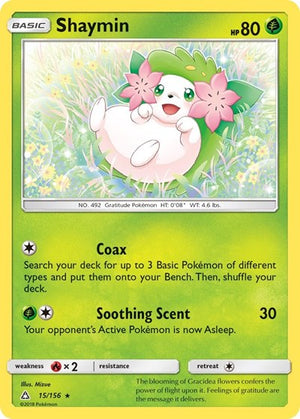 Pokemon TCG - SM - Ultra Prism - Shaymin - 15/156 - Holofoil