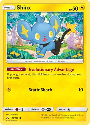 Pokemon TCG - SM - Ultra Prism - Shinx - 45/156 - Reverse Holofoil