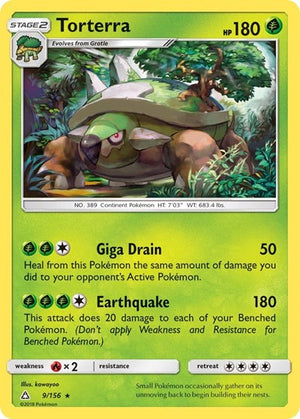 Pokemon TCG - SM - Ultra Prism - Torterra - 9/156 - Holofoil