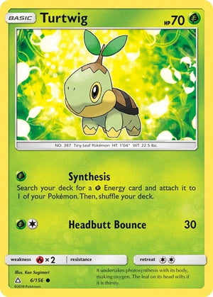 Pokemon TCG - SM - Ultra Prism - Turtwig - 6/156