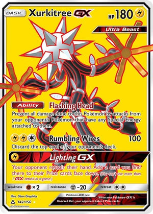 Pokemon TCG - SM - Ultra Prism - Xurkitree GX - 142/156 - Holofoil