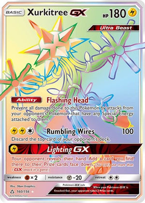 Pokemon TCG - SM - Ultra Prism - Xurkitree GX - 160/156 - Holofoil