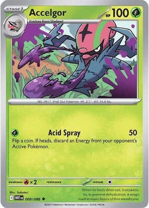Pokemon TCG - SV10.5: White Flare - Accelgor - 009/086 - Masterball - Holofoil
