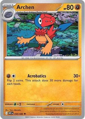 Pokemon TCG - SV10.5: White Flare - Archen - 050/086