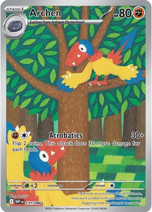 Pokemon TCG - SV10.5: White Flare - Archen - 131/086 - Holofoil