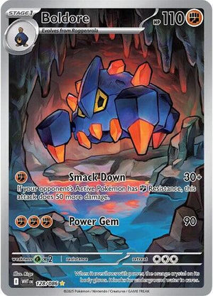 Pokemon TCG - SV10.5: White Flare - Boldore - 128/086 - Holofoil