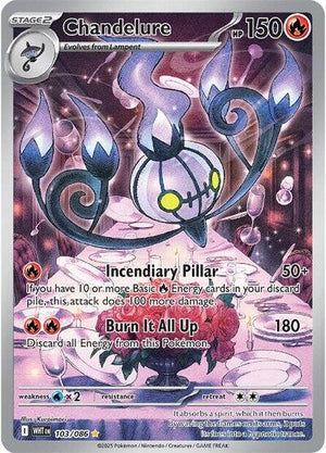 Pokemon TCG - SV10.5: White Flare - Chandelure - 103/086 - Holofoil