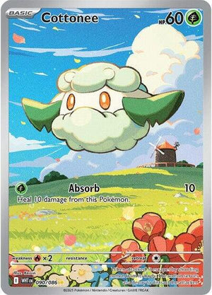 Pokemon TCG - SV10.5: White Flare - Cottonee - 090/086 - Holofoil