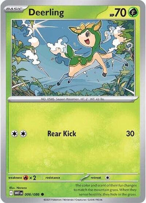 Pokemon TCG - SV10.5: White Flare - Deerling - 006/086 - Reverse Holofoil