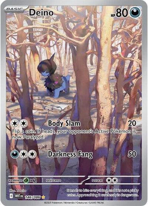 Pokemon TCG - SV10.5: White Flare - Deino - 146/086 - Holofoil