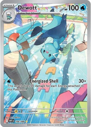 Pokemon TCG - SV10.5: White Flare - Dewott - 106/086 - Holofoil