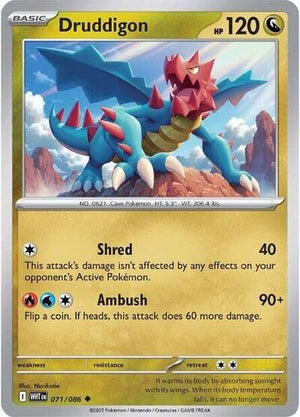 Pokemon TCG - SV10.5: White Flare - Druddigon - 071/086