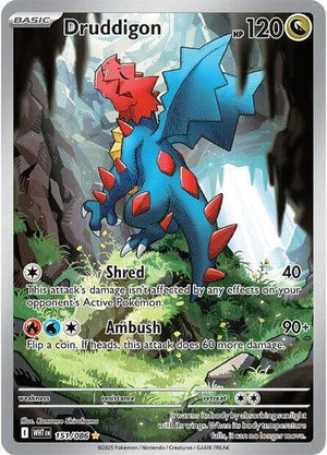 Pokemon TCG - SV10.5: White Flare - Druddigon - 151/086 - Holofoil