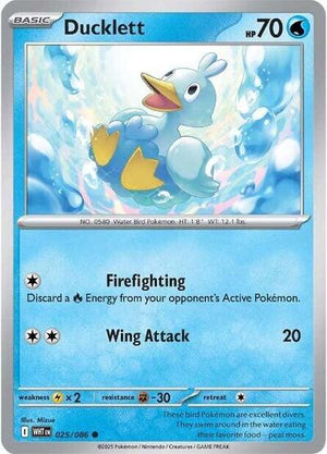 Pokemon TCG - SV10.5: White Flare - Ducklett - 025/086