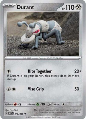 Pokemon TCG - SV10.5: White Flare - Durant - 070/086
