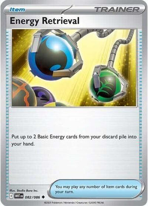 Pokemon TCG - SV10.5: White Flare - Energy Retrieval - 082/086 - Playset (4x)