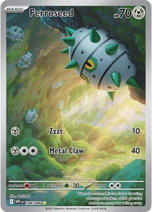 Pokemon TCG - SV10.5: White Flare - Ferroseed - 148/086 - Holofoil