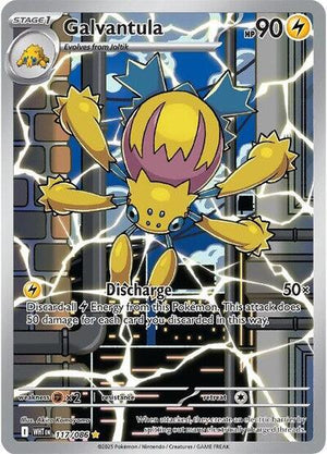 Pokemon TCG - SV10.5: White Flare - Galvantula - 117/086 - Holofoil