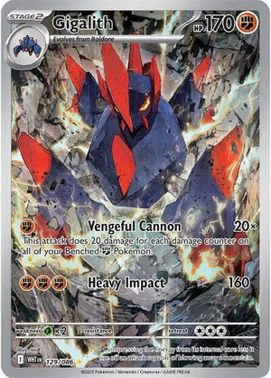 Pokemon TCG - SV10.5: White Flare - Gigalith - 129/086 - Holofoil