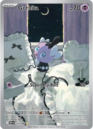 Pokemon TCG - SV10.5: White Flare - Gothita - 124/086 - Holofoil