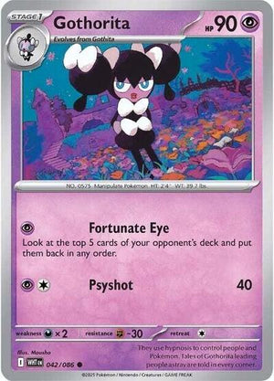 Pokemon TCG - SV10.5: White Flare - Gothorita - 042/086 - Masterball - Holofoil