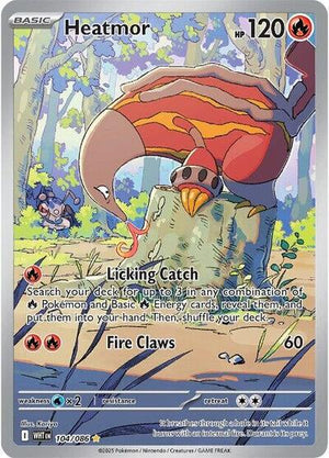 Pokemon TCG - SV10.5: White Flare - Heatmor - 104/086 - Holofoil