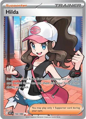 Pokemon TCG - SV10.5: White Flare - Hilda - 164/086 - Holofoil