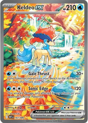 Pokemon TCG - SV10.5: White Flare - Keldeo ex - 167/086 - Holofoil