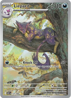 Pokemon TCG - SV10.5: White Flare - Liepard - 137/086 - Holofoil