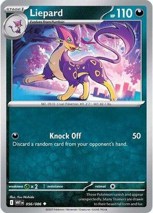Pokemon TCG - SV10.5: White Flare - Liepard - 056/086 - Pokeball - Holofoil