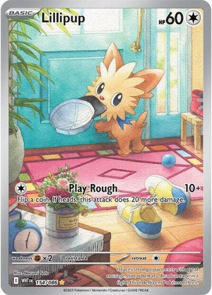 Pokemon TCG - SV10.5: White Flare - Lillipup - 154/086 - Holofoil
