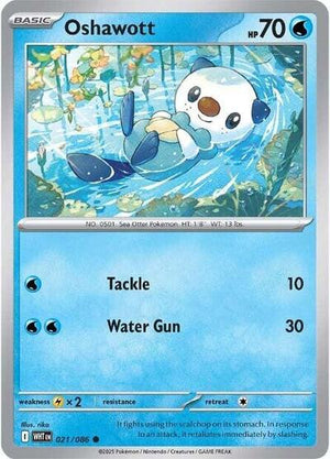 Pokemon TCG - SV10.5: White Flare - Oshawott - 021/086