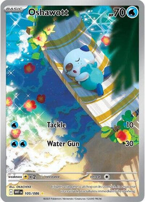 Pokemon TCG - SV10.5: White Flare - Oshawott - 105/086 - Holofoil