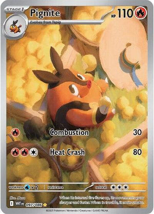 Pokemon TCG - SV10.5: White Flare - Pignite - 097/086 - Holofoil
