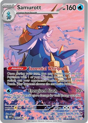 Pokemon TCG - SV10.5: White Flare - Samurott - 107/086 - Holofoil