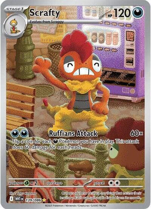 Pokemon TCG - SV10.5: White Flare - Scrafty - 139/086 - Holofoil